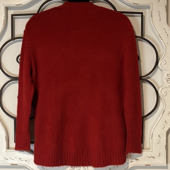 PHILOSOPHY REPUBLIC  SCOOP NECK SWEATER RED SIZE SMALL - Picture 7 of 8